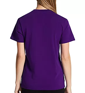 Fresh BOS Amplifier Cotton Short Sleeve Crew Tee Collegiate Purple XS