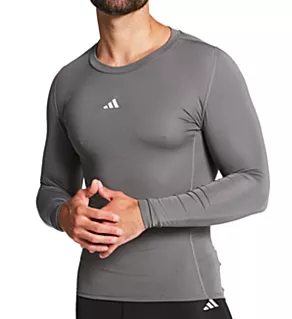 Long Sleeve Compression Performance Shirt Grey S