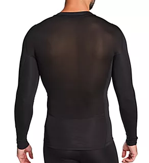 Long Sleeve Compression Performance Shirt Black L