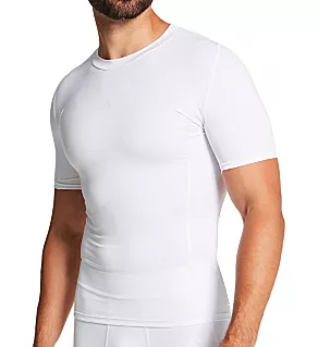 Short Sleeve Compression Performance T-Shirt White 3XL
