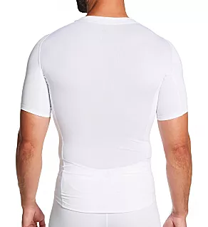 Short Sleeve Compression Performance T-Shirt White 3XL