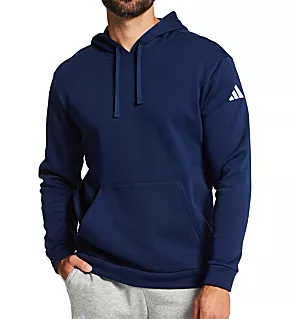 Cotton Blend Pullover Hoodie Navy S