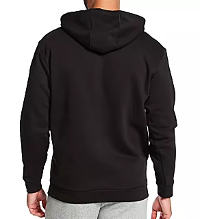 Cotton Blend Pullover Hoodie Black S