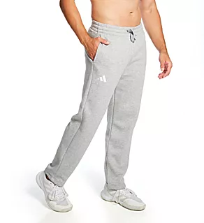 Cotton Blend Open Hem Pant Medium Grey Heather S