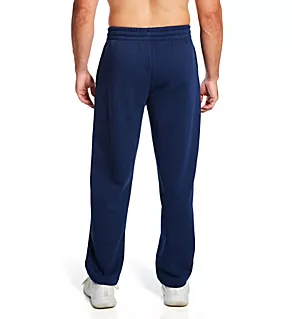 Cotton Blend Open Hem Pant Navy S