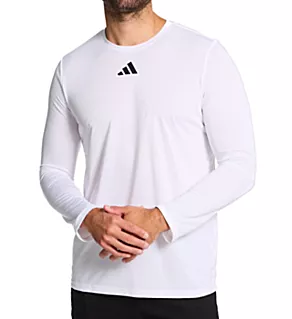 Pregame 100% POLY Long Sleeve T-Shirt White L