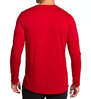 Pregame 100% POLY Long Sleeve T-Shirt Power Red XL