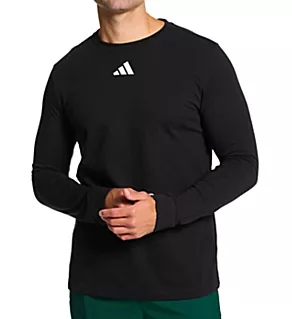 Fresh Long Sleeve 100% Cotton T-Shirt Black L