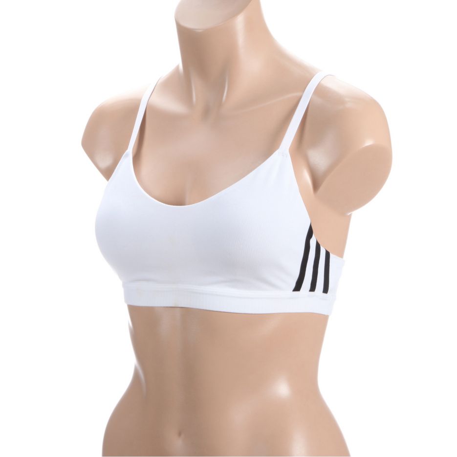 Buy adidas All Me Strappy Sports Bras Women White, Lightgrey