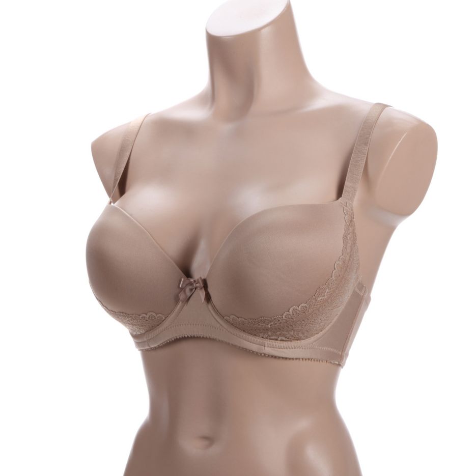 Casey Plunge Molded T-Shirt Bra European Nude, 34FF – Capital Books and  Wellness