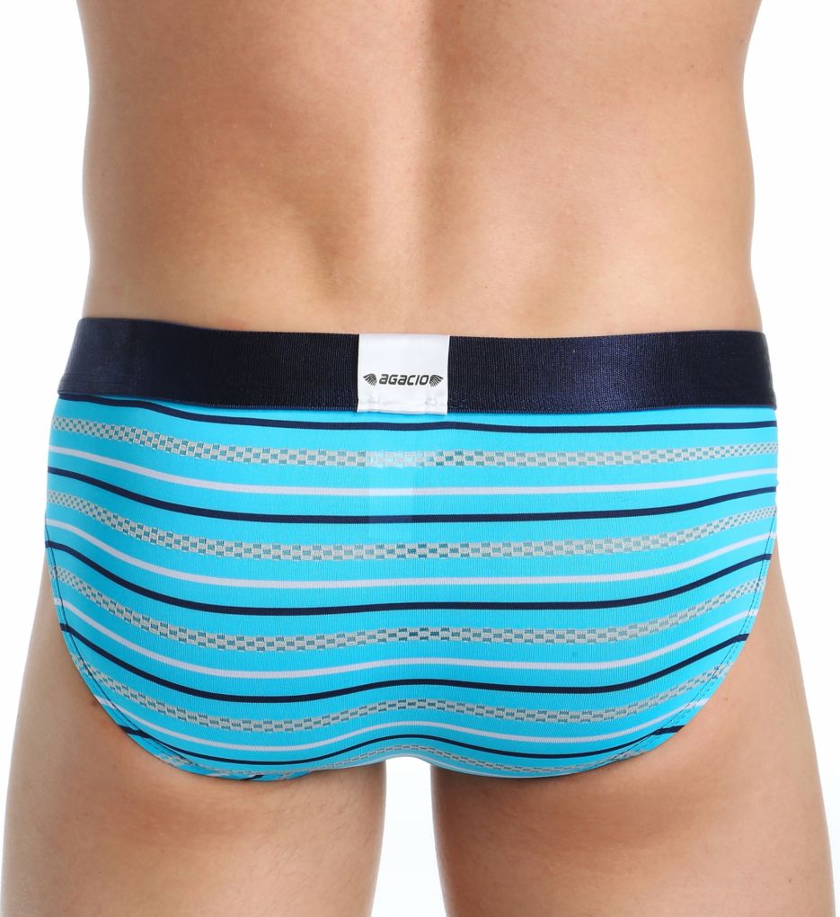 Striped Large Pouch Enhancing Brief-bs