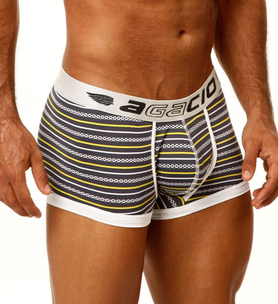 Striped Large Pouch Trunk-acs