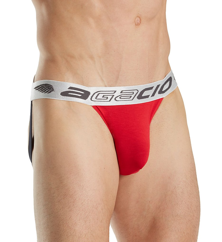 Agacio AGE002 Basic Large Pouch Jockstrap (Red)