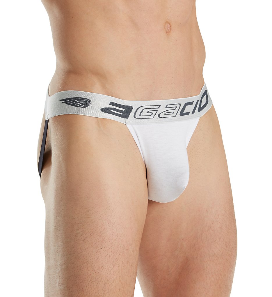 Agacio AGE002 Basic Large Pouch Jockstrap (White)