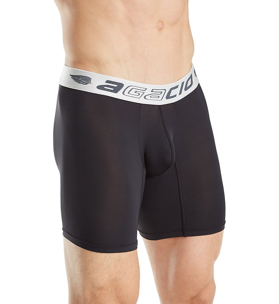 Agacio AGG015 Basics Large Pouch 6 Inch Boxer (Black)
