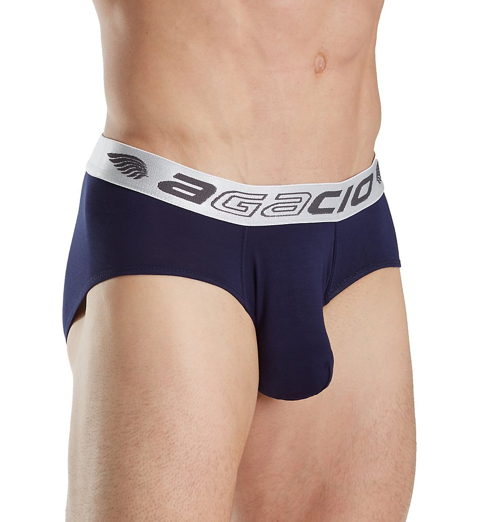 Agacio AGH014 Basics Large Pouch Bikini Briefs (Navy)