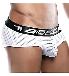 Perf Breathable Pouch Brief WHT M