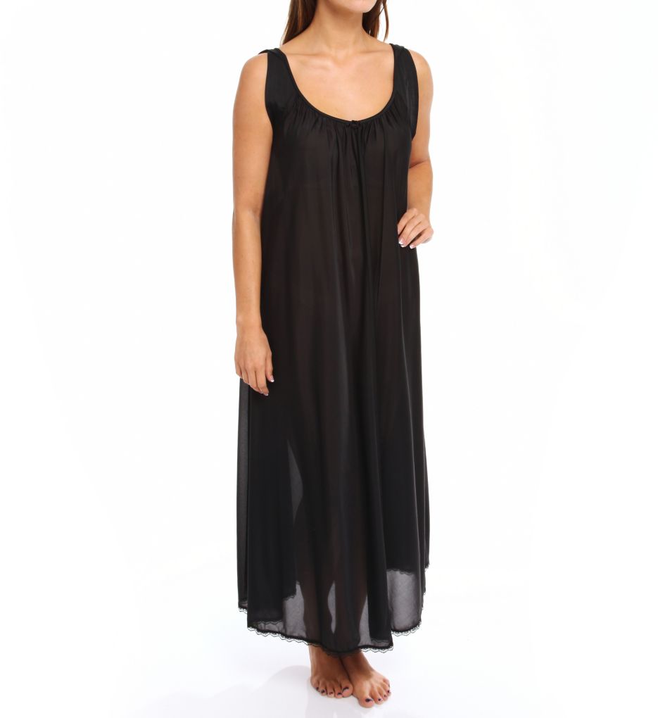 Banded Sleeve Long Gown-acs