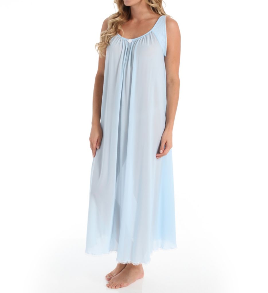 Banded Sleeve Long Gown-acs