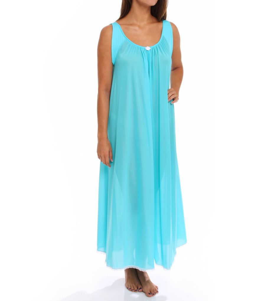 Banded Sleeve Long Gown-acs