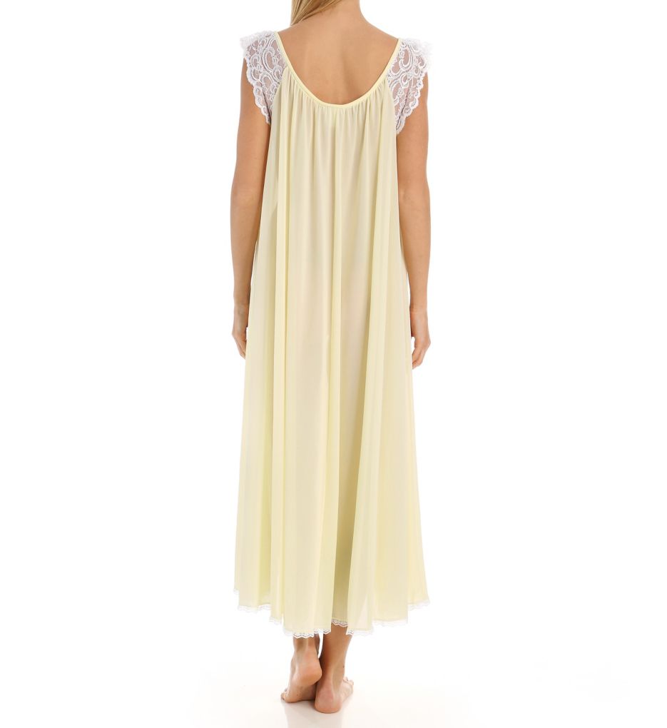 Lace Cap Sleeve Ankle Length Nightgown