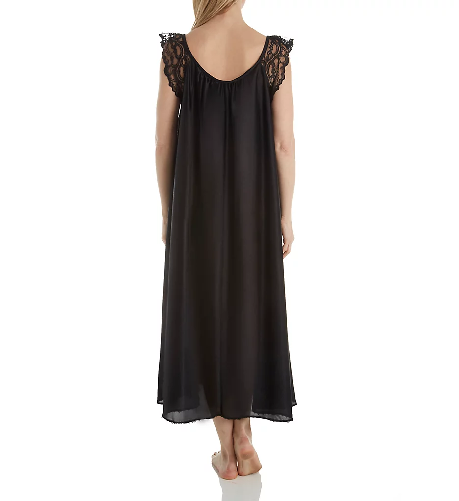 Lace Cap Ankle Length Gown