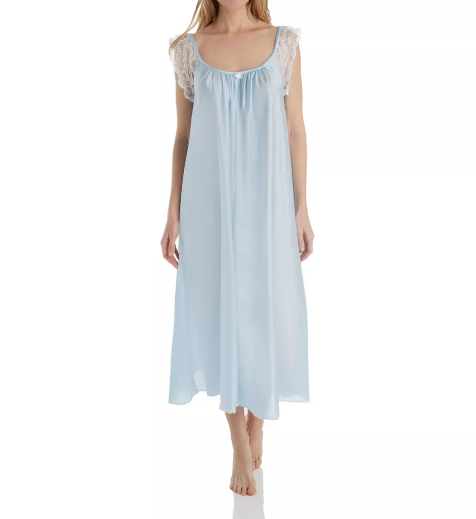 Amanda Rich Lace Cap Ankle Length Gown 105-SH - Image 1