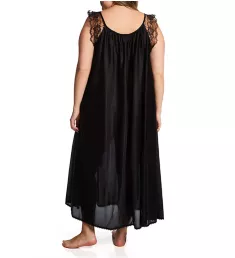 Plus Lace Cap Ankle Length Gown