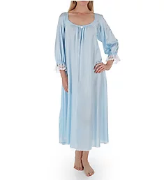 Long Sleeve Ankle Length Gown Blue XS