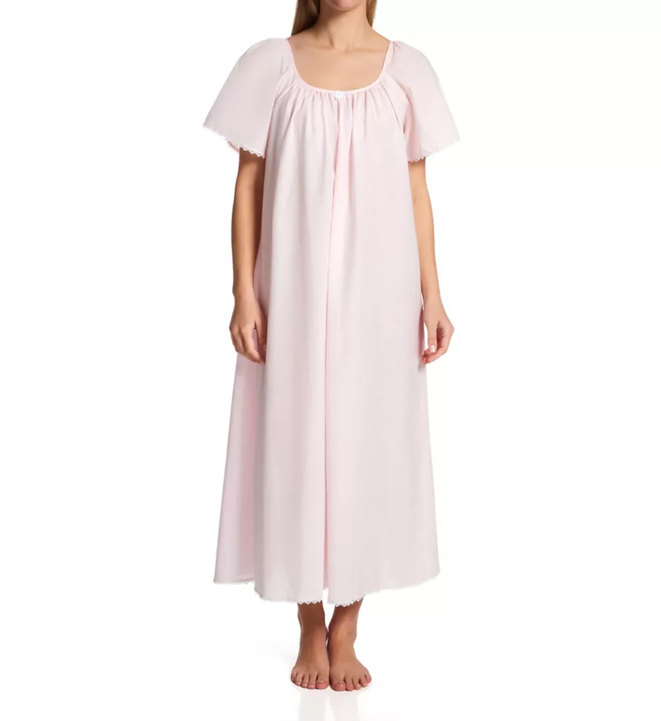 Cotton Batiste Gown Pink 1X by Shadowline