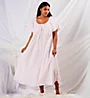 Amanda Rich Plus Short Sleeve Long Gown with Eyelet Trim 145-80X - Image 3