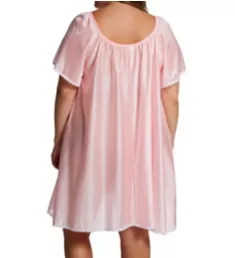 Plus Short Sleeve Knee Length Nightgown