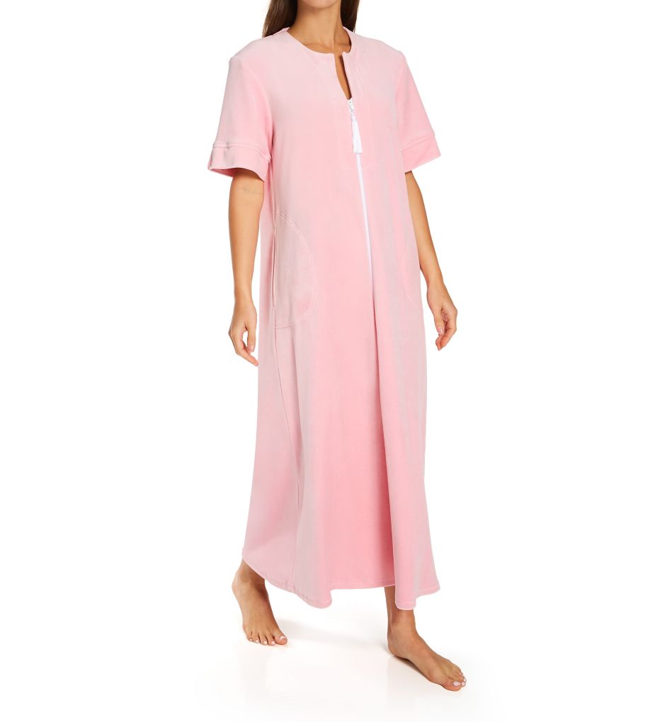 Short Sleeve Long Zip Robe-acs