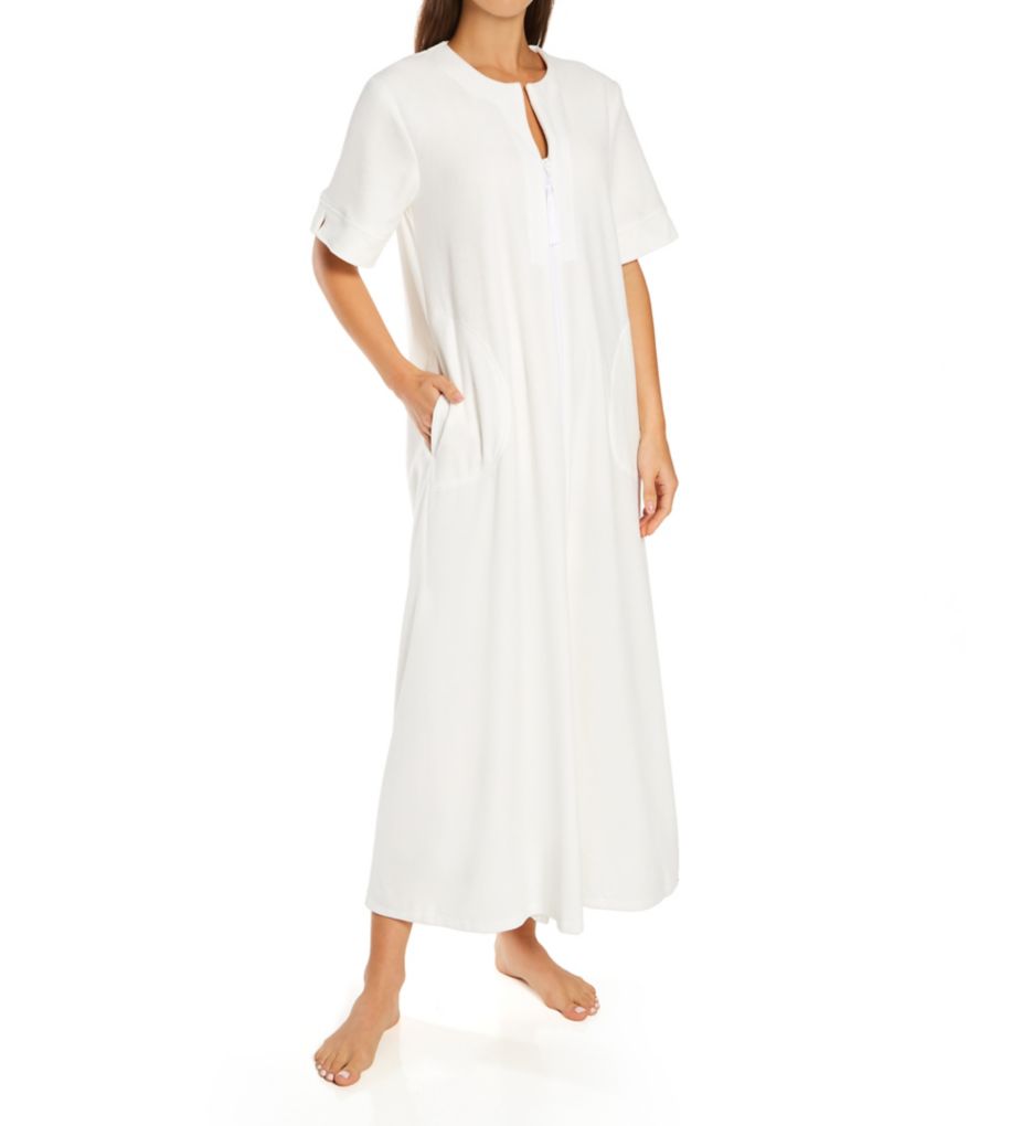 Short Sleeve Long Zip Robe-acs