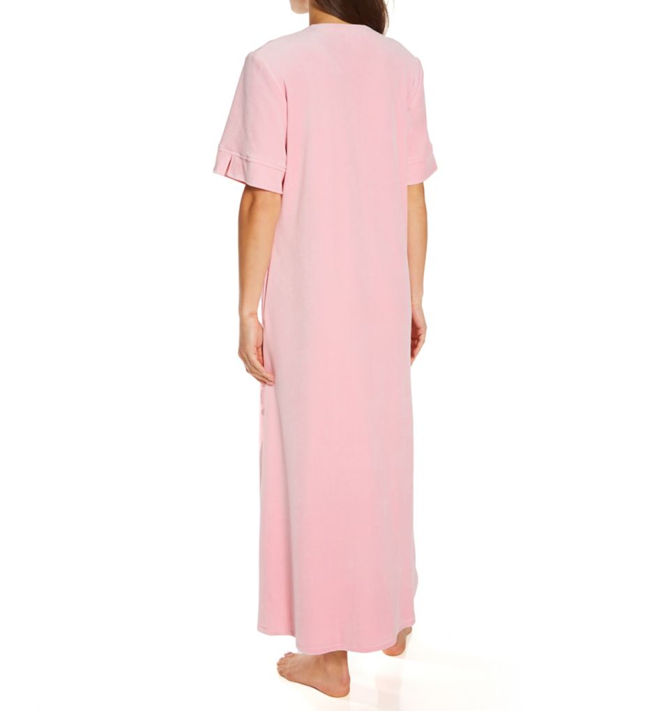 Short Sleeve Long Zip Robe-bs