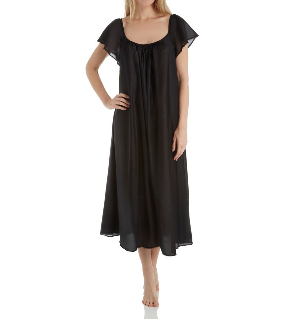 Amanda Rich Cap Sleeve Ankle Length Gown 150-SH - Amanda Rich Sleepwear