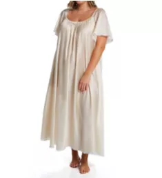 Plus Cap Sleeve Ankle Length Gown