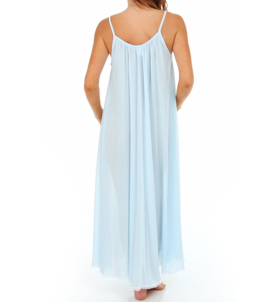Lace Trim Ankle Length Nightgown-bs