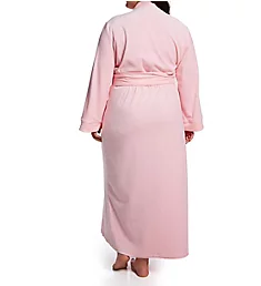 Plus Velour Wrap Robe Pink XL