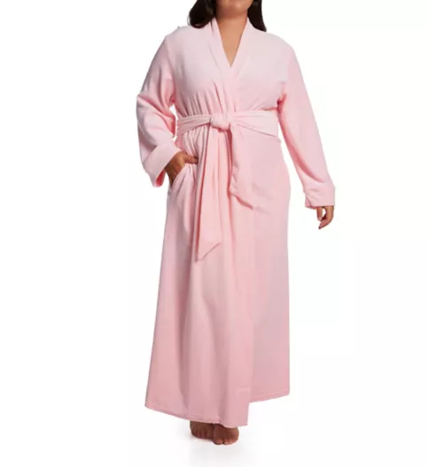 Amanda Rich Plus Velour Wrap Robe 207-37X