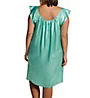 Amanda Rich Plus Satin Knee Length Gown with Flutter Sleeve 209C-4X - Image 2