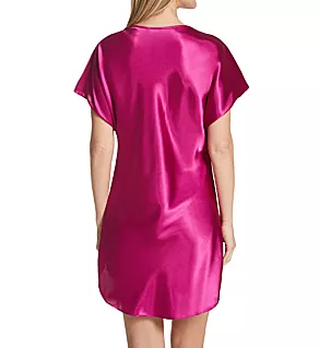 Bias Cut Satin T-Shirt Gown Orchid L