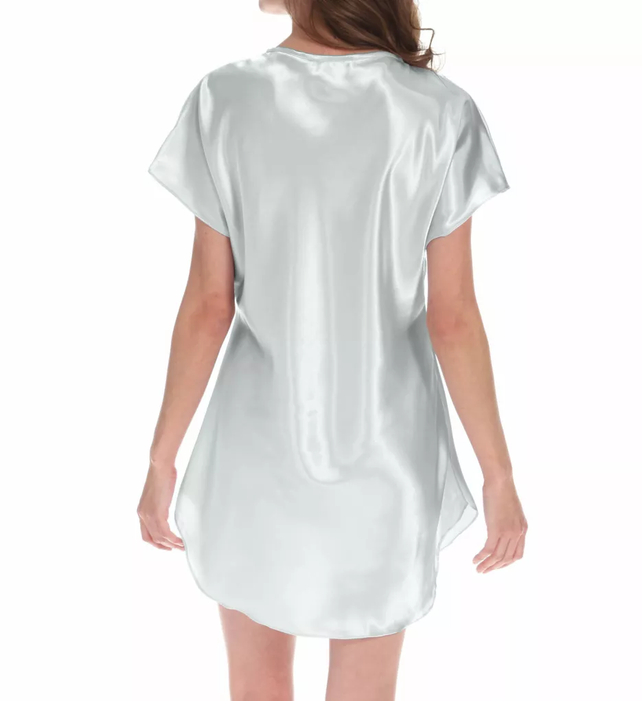 Bias Cut Satin T-Shirt Gown Ivory XS