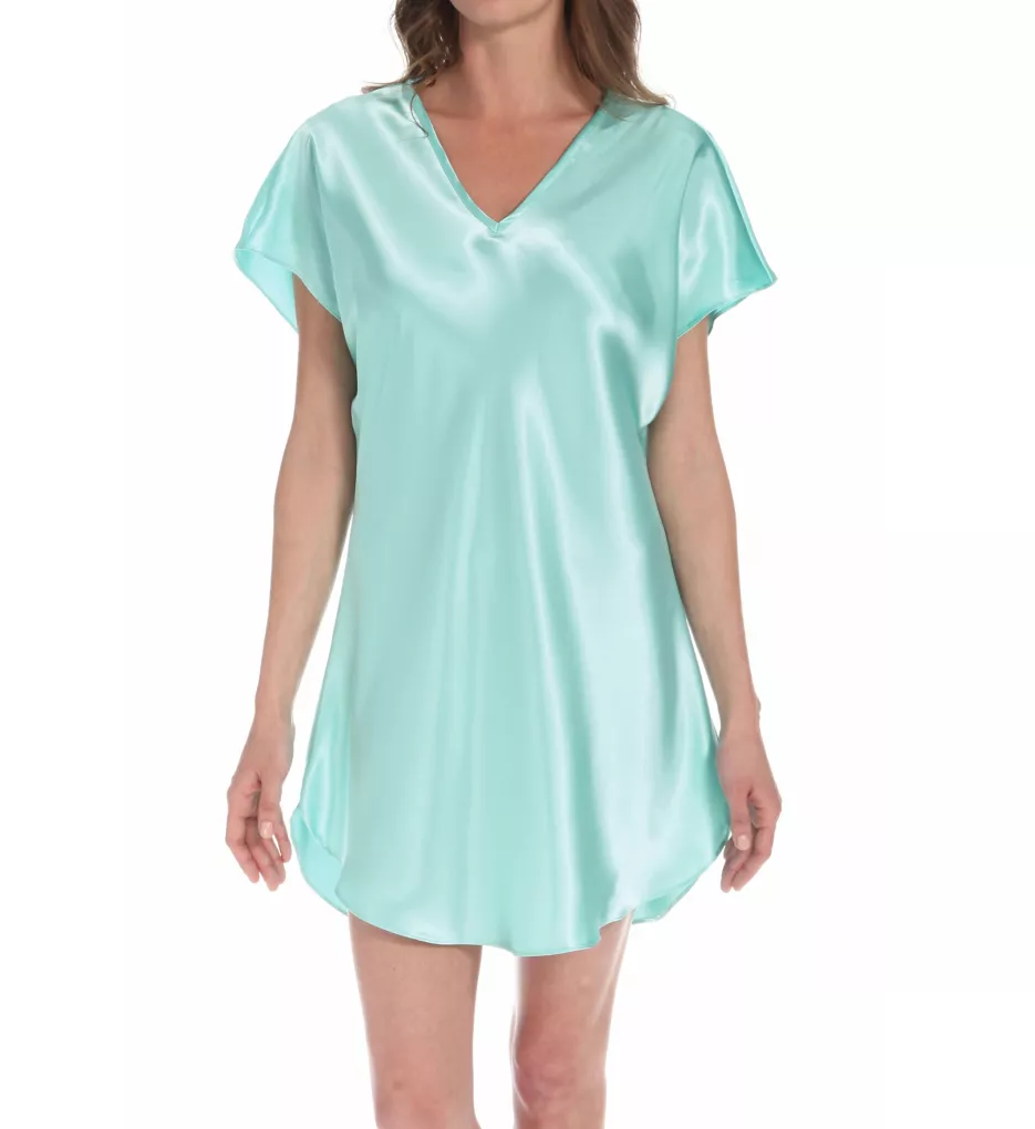 Amanda Rich Bias Cut Satin T-Shirt Gown 412-40 - Image 1