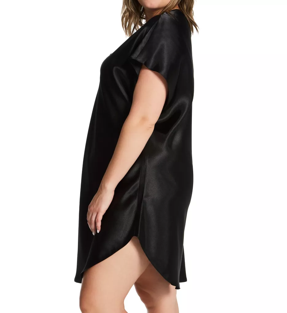 Amanda Rich Plus Bias Cut Satin T-Shirt Gown 412-40X - Image 3