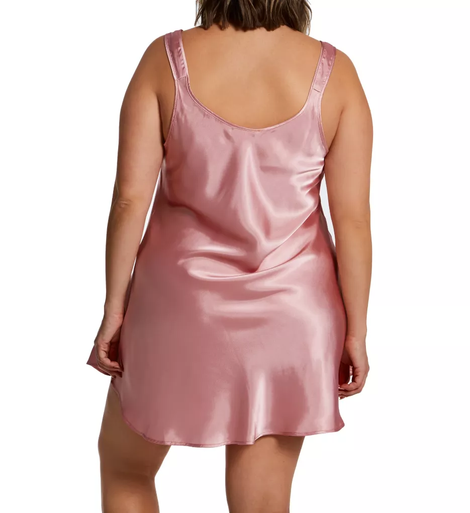 Amanda Rich Plus Satin Bias Cut Short Gown 561D-4X - Image 2