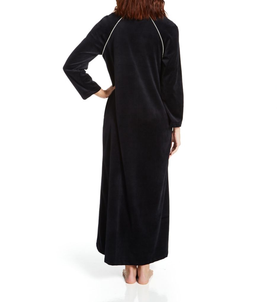 Velour Zip Front Robe-bs