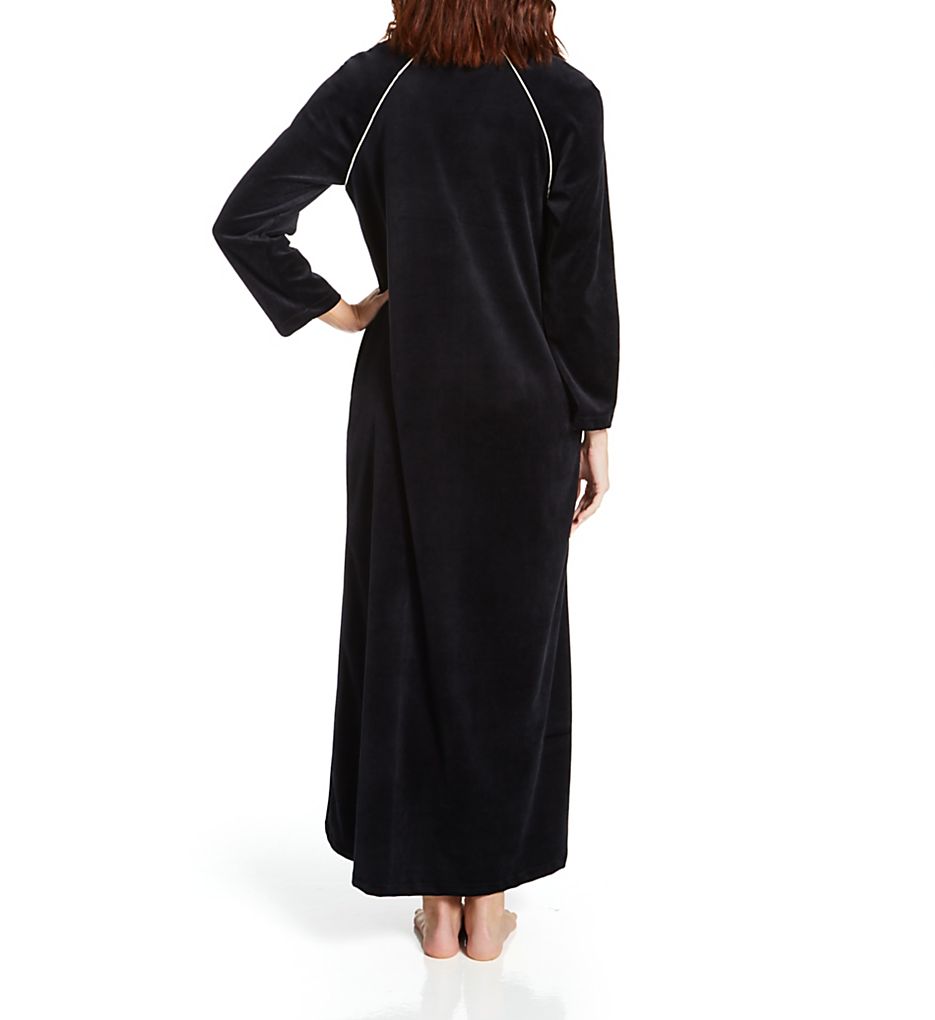 Velour Zip Front Robe