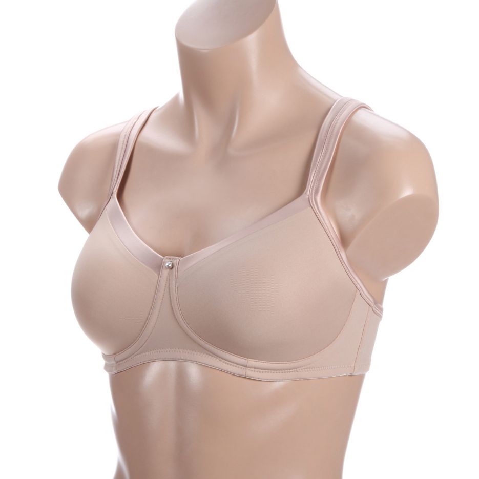 Satiny accent wireless bra