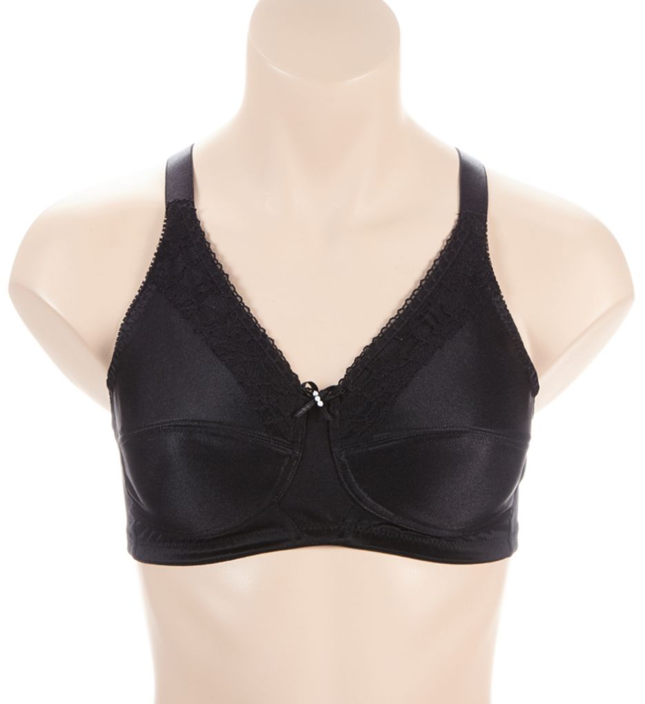 Nancy Multi Part Cup Lace Trim Bra-fs